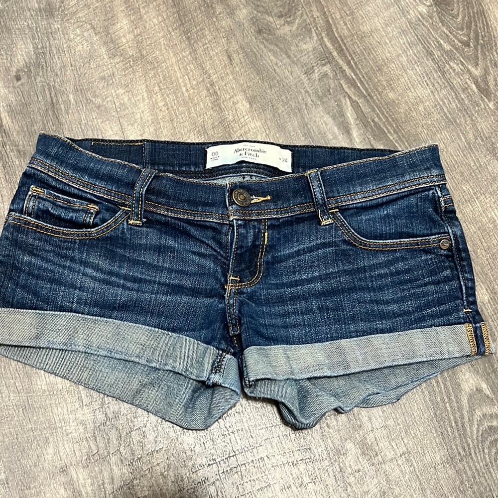 Abercrombie & Fitch bootie shorts. dark blue